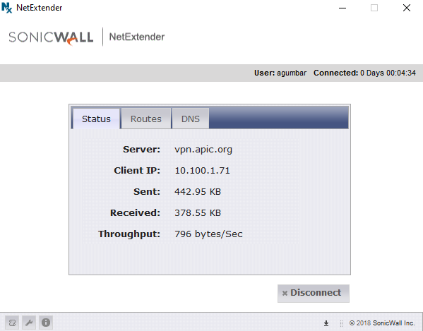 sonicwall netextender verifying user authentication failed